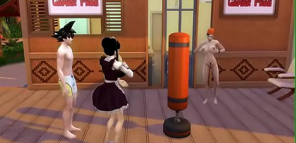  Goku Porn Cap 3 Goku le pide a la esposa de vegeta si quiere tener sexo y luego viene la esposa de goku le dice para hacer un trio
